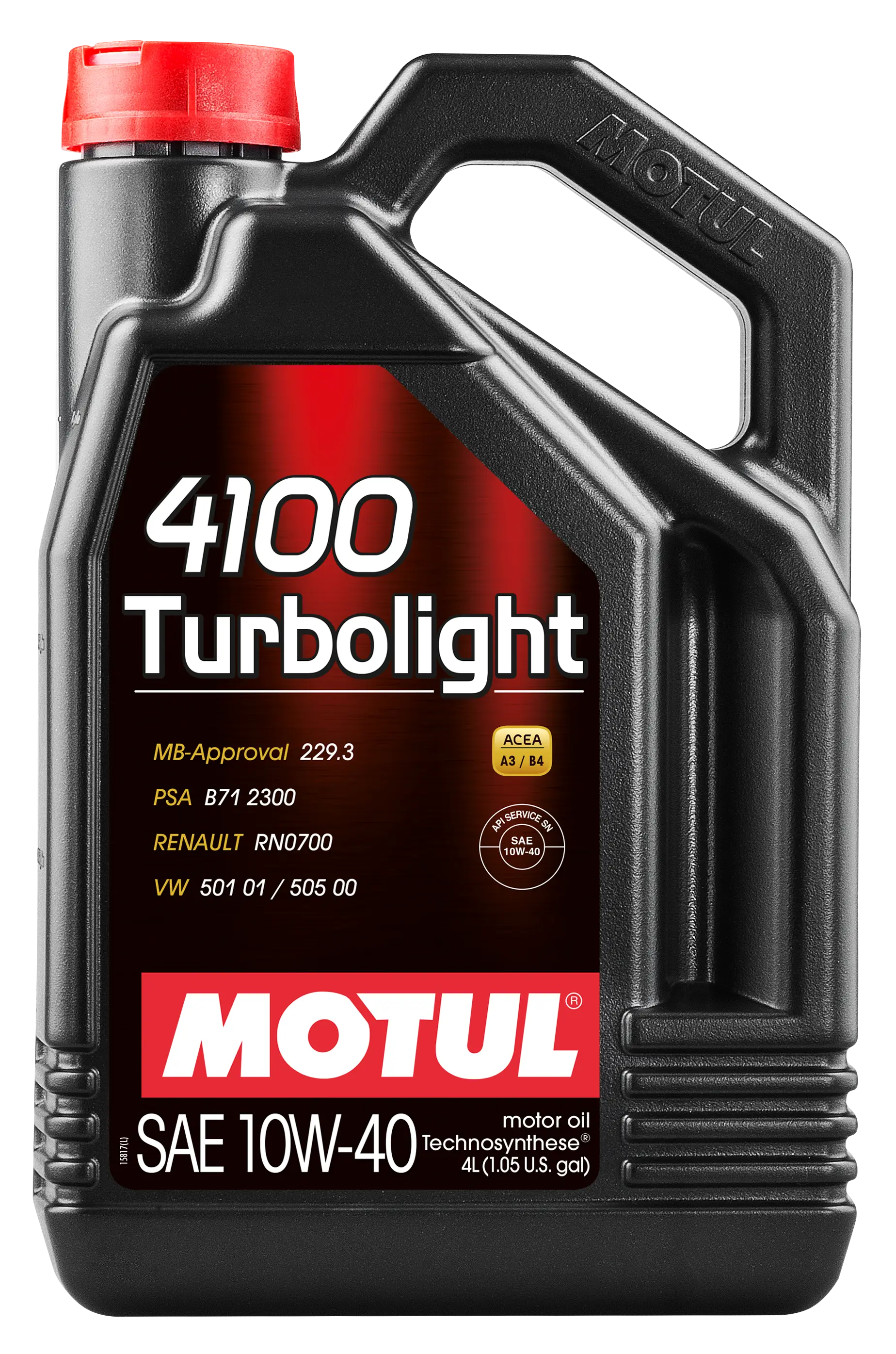 Моторное масло Motul 4100 Turbolight (4 л.)
